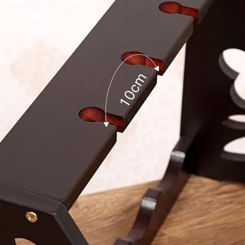 Soporte para botellas freestanding mediano de madera miniatura 4