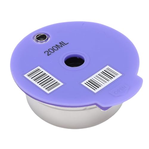 Image of Haofy Reusable Coffee Pod Universal Stainless Steel Refillable with Brush and Spoon Compatible for Happy Series Coffee Makers (200ml)