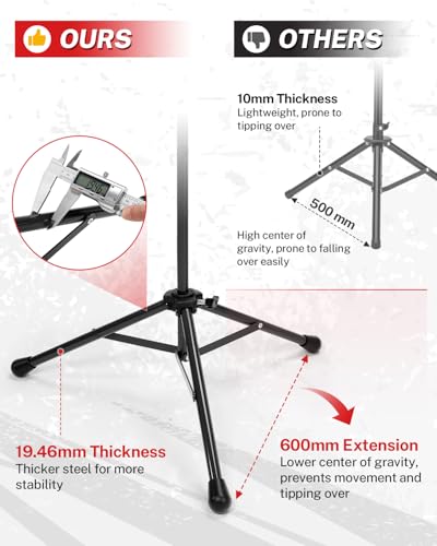 Image of Gonex Baseball Batting Tee for Kids Women & Men Travel Tee Ball Tripod for Baseball Practice Training Aid, Softball T-Ball Hitting Tee for Youth & Adult, Collapsible Portable, with Carrying Bag