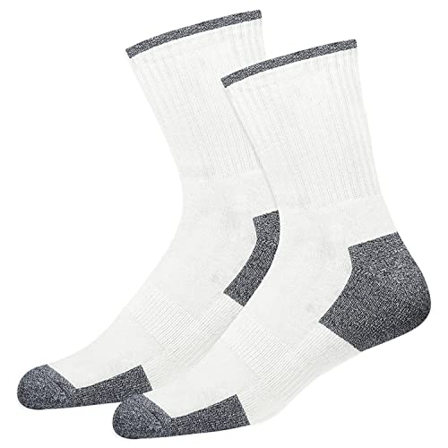 Men's Crew Socks 10-Pack Cushion Reinforced Durable Socks, Pack of 10 Pairs3