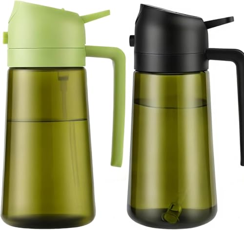 Aovdy 2PCS Oil Sprayer for Cooking 16oz,2 in 1 Olive