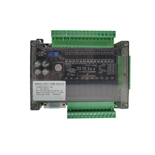 Automate programmable FX3U 24MT avec double port RS232 RS485 et sorties transistor 38400bps
