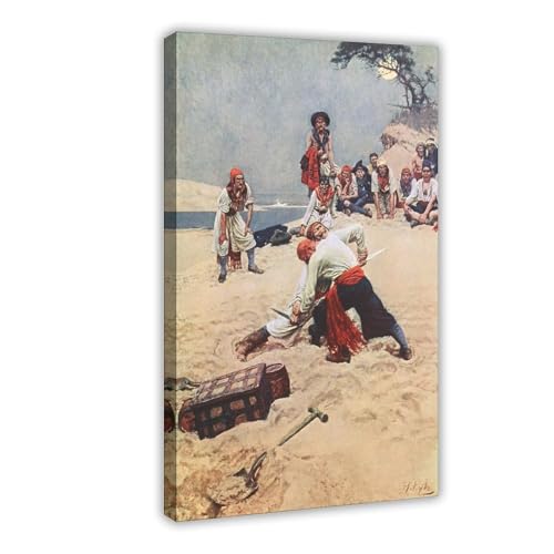 Poster Who Shall Be Captain Howard Pyle impression sur toile haute definition