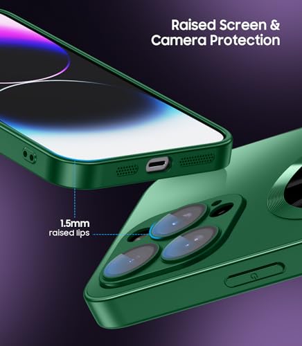 Coque iPhone 15 Pro Max MagSafe noire avec protection d'objectif intégrée et logo visible - 4