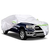 QUYDDC 360° 6 Layers All Weather Car Cover Universal Fit for Pickup Up to 227"-246", Waterproof, Sno