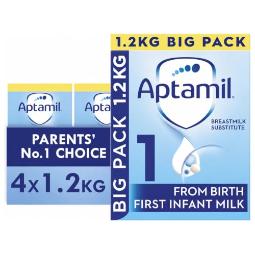 Image of 4 x 1.2kg Aptamil 1 First Infant Baby Milk Suitable From Birth Formula