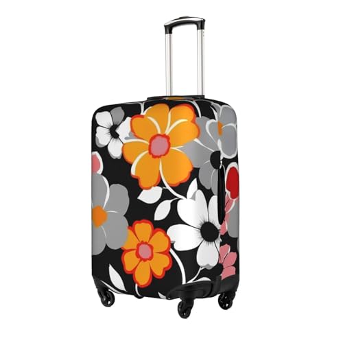 Floral Pattern Tsa Approved Luggage Cover For 18-32 Inch Suitcases Scratch-Resistant Stretch Luggage Cover2