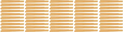 teemando® 50 X Marken Grillzange 30 cm aus Buchenholz für Wurst, Steaks und Gemüse. Die Bratwurst-Pinzette mit der Rillen-Fräsung