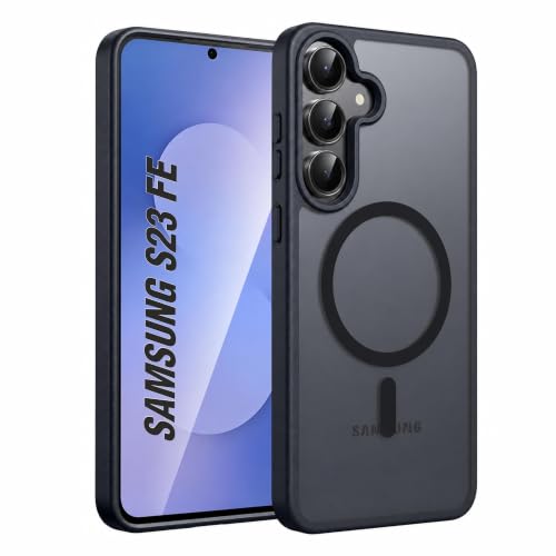 Image of AIBEX Back Cover for Samsung Galaxy S23 Fe| Slim Case with Wireless Charging Support | Anti-Scratch, Shockproof, Anti-Fingerprint & Lightweight Military-Grade Protective Cover - Black