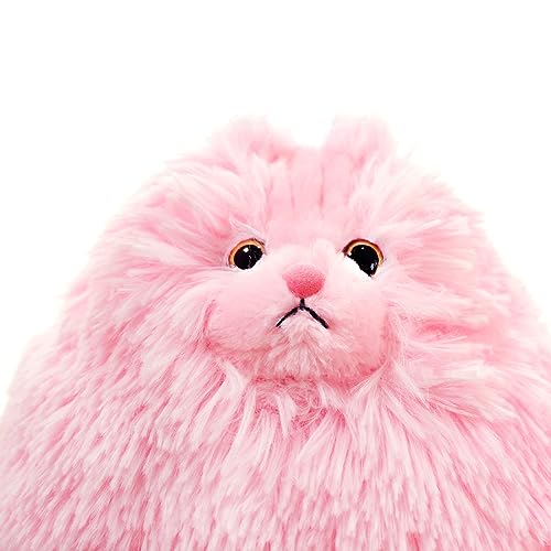 Image of Winsterch Cute Pink Cat Stuffed Animals Plush Toy,Kids Plushies Cat Teddy Soft Toy Birthday for Girls,Stuffed Cat Plush Animals