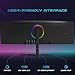 Vibox 49-Zoll 120Hz UltraWide Curved Gaming-Monitor – UWQHD-Auflösung, 1ms, Adaptive Sync, HDMI & DisplayPort