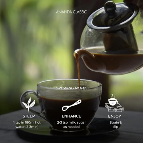 Image of 1950 Origins Ananda Classic Premium Assam CTC Tea,150g Tin Caddy | Strong Kadak Chai Patti | 100% Natural Loose Leaf Black Tea | Rich & Refreshing Milk Tea | Single Estate | Best For Milktea