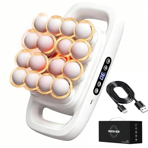 Image of 16 Head Massage Gun, 2026 Upgrade Deep Tissue Massager with 48KG Force, 3 Modes & 30 Intensities, Portable and Quiet Percussion Gun for Neck, Back, Legs, Waist, Buttocks Muscle Pain Relief