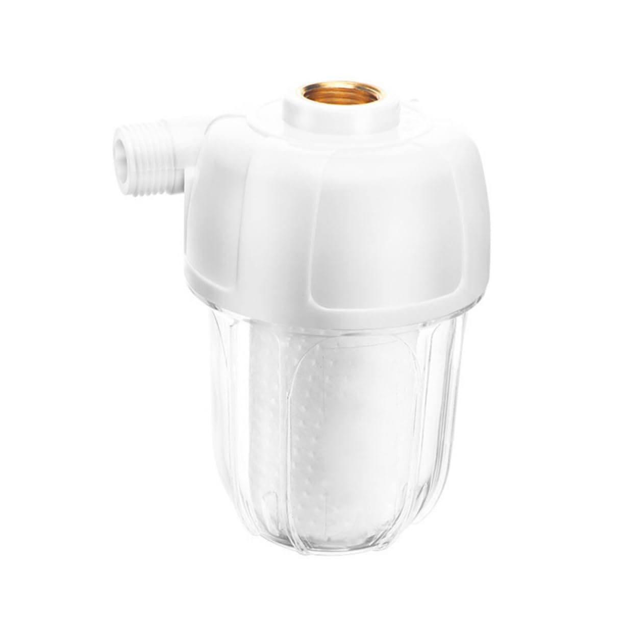 TOBBOMEY Household Water Prefilter and Shower Water Purifier Shell Design for Easy Monitoring Safe Material Reduces Impurities for Enhanced Equipment Lifespan for Home Use