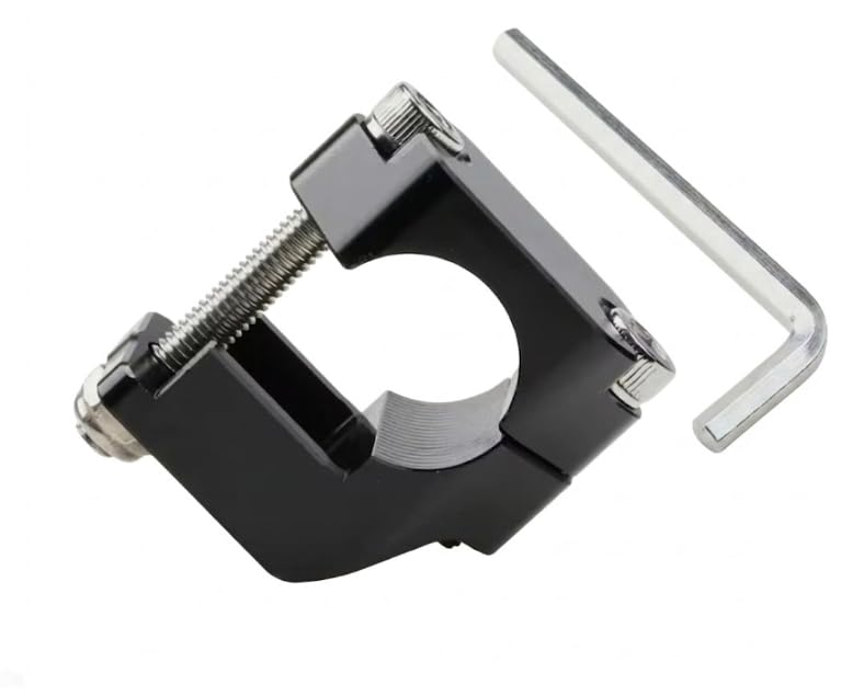 Kit Riparazione Braccialetto Pompa Frizione/Freno – Collare a Morsetto in Alluminio CNC – Compatibile con KTM, Husqvarna, Beta, Sherco – Include Viti e Chiave Brugola (Nero)