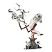Grand Jester Studios “The Nightmare Before Christmas” Santa Jack Skellington and Zero Stone Resin Figurine
