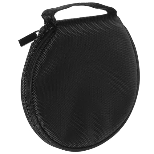 IDEANATEGRATE Bolsa Redonda para Guardar CD de Gran Capacidad Cremallera, Estuche Portátil de Tela Oxford para Coche y Almacenamiento Seguro de Discos