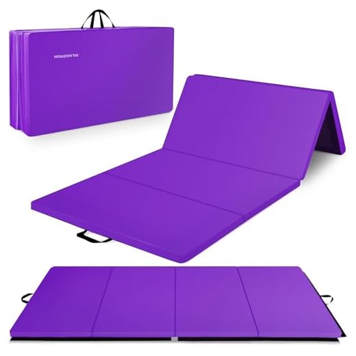 BalanceFrom BFGR-01PP All-Purpose Extra Thick High Density Anti-Tear Gymnastics Folding Exercise Aerobics Mats, 4' x 10' x 2"