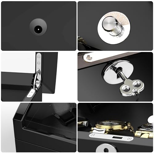 image for TRIPLE TREE Watch Winder for 4 Automatic Watches, with Extra 6 Watch S
