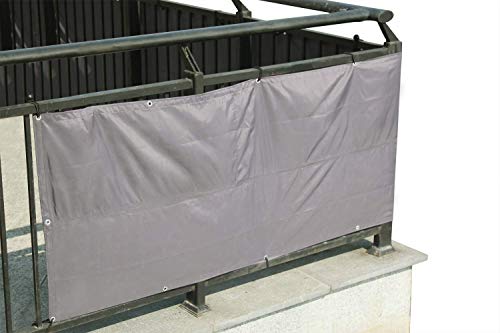 Laxllent Balcony Privacy Screen,5 * 0.9m,Anthracite,Protective Privacy Shield,Waterproof Wind UV Protection，for Balcony, Garden, Swimming Pool