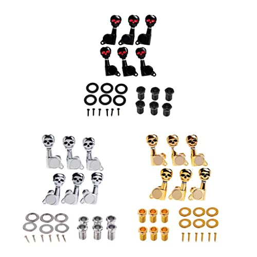 rockible Jeu eurs de Verrouillage de Cordes de Guitare Tuning Pegs Mécaniques 3R 3L, Doré - Les Beatles, Paul McCartney, John Lennon, RIngo Starr, George Harrison rockible Jeu eurs de Verrouillage de Cordes de Guitare Tuning Pegs Mécaniques 3R 3L, Doré – Image 5