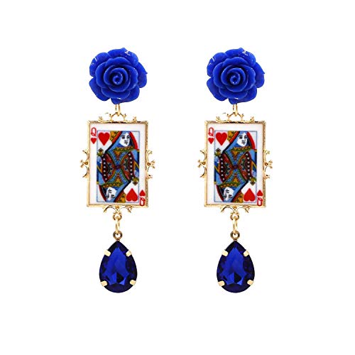 Resin Flower Dangle Earrings Women Charm Wedding Geometric Enamel Drop Earrings Statement Jewelry