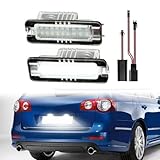 Gsdmsye for Volkswagen VW Golf GTI MK4 MK5 MK6 MK7 CC Rabbit Polo EOS Phaeton Beetle Scirocco LED License Plate Lights Tag Lamp Assembly Replacement, Canbus Error Free