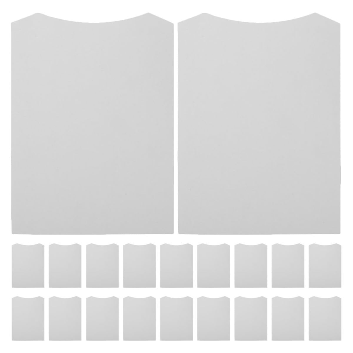 Insertos de cartón blanco para camisas de 23x31 cm que mantienen la forma en el transporte