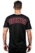 Ultra Game NBA Houston Rockets Men's Air Mesh Team Logo V-Neck Jersey T-Shirt, Black, L