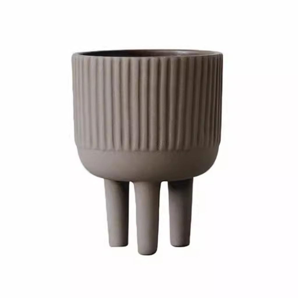 Gelasige A Flower Pots Nordic Creative Plant Tripod Decorative Flower Pot Indoor Balcony Desktop Flower Rrangement Green Plant Flower Pot Outdoor Flower Pots