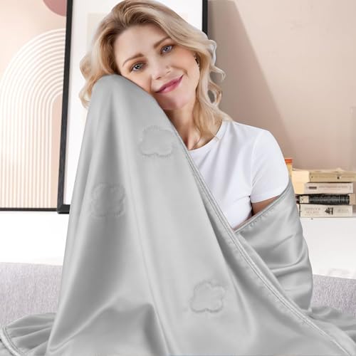 Image of Cooling Throw Blanket for Hot Sleepers,Lightweight Summer Blanket(50 inchx70 inch)