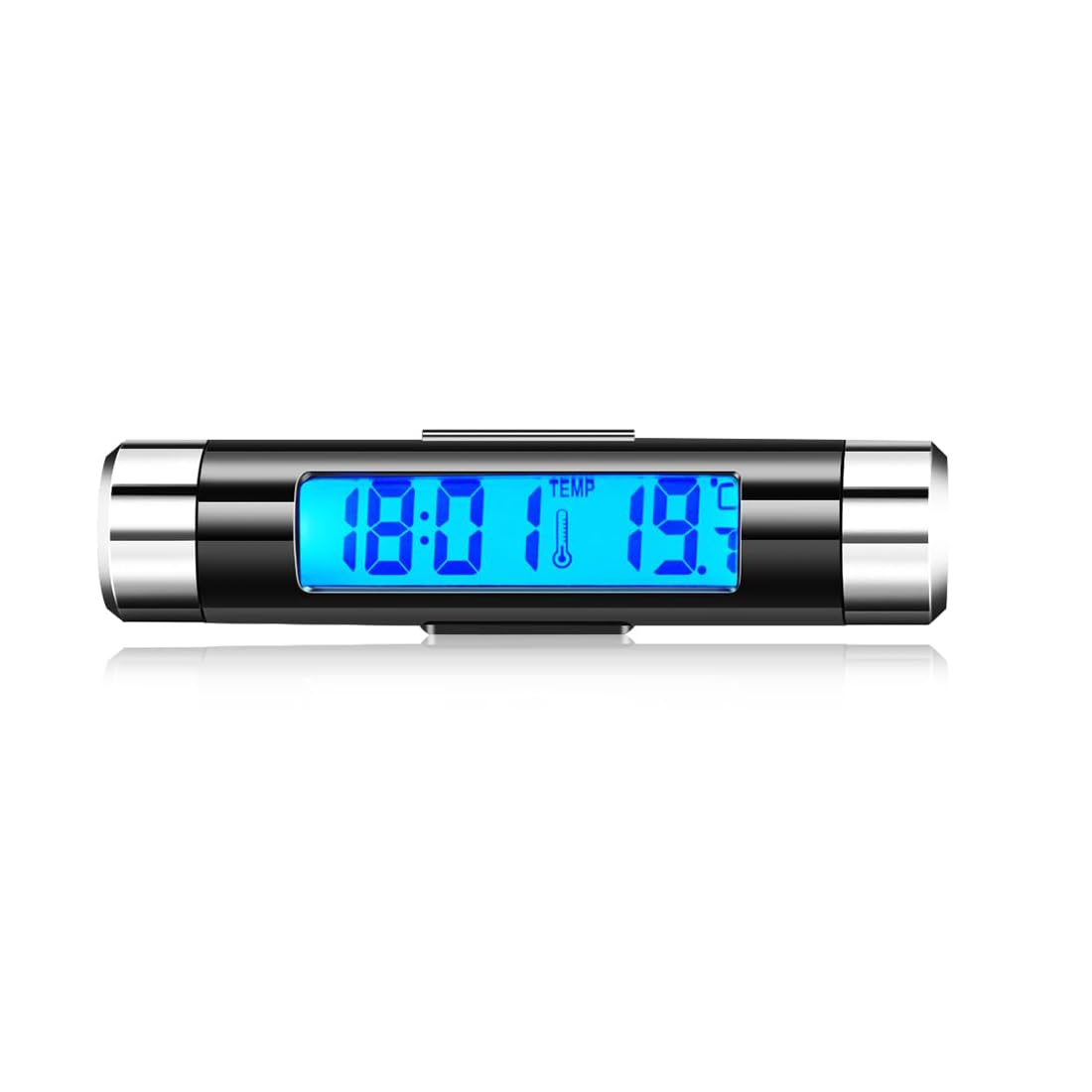 Amazon.co.jp: 車載 デジタル時計 温度計 バックライト エアコン