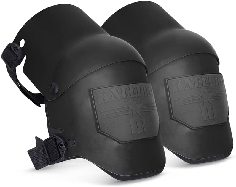 Sellstrom Ultra Flex KneePro Professional Knee Pads for Men & Women with Thick Foam Cushioning & Heavy Duty Hard Outer Shell - Adjustable Straps with Quick-Clips & Ergonomic Metal Hinges - for Construction Work, Gardening, Roofing, Flooring