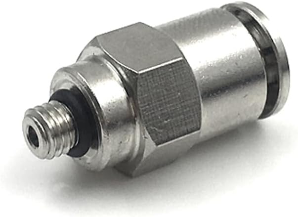 BSPT Brass Pneumatic Couplers 1/8 1/2 & M5 Thread Quick Connect Fittings for Air Systems 5pcs(Pc6-03)