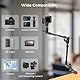 SMALLRIG 22 Magic Arm mit Klemme, Flexible Camera Desk Mount & klemme, Überkopf Telefonhalterung, Gelenkarm mit Reibungsausleger mit 1/4 Gewind, für Licht, Webcam, Mikrofon, Action-Kamera - 4766