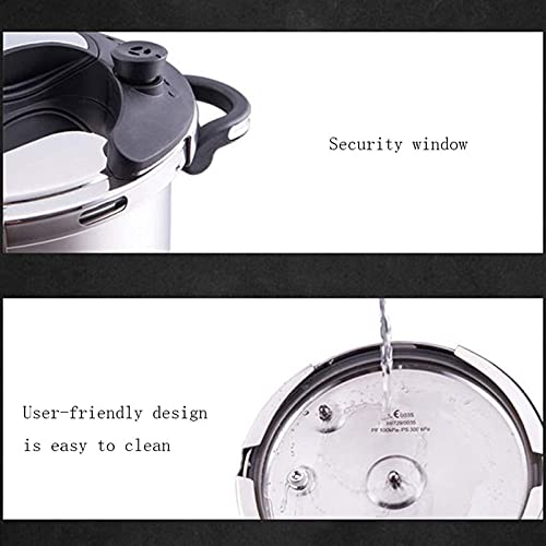 High-Pressure-Cooker-Explosion-Proof304-Stainless-Steel-Household-High-Pressure-Cooking-Pot-Suitable-for-Induction-Cooker-GasSilver-6L