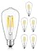 CRLight 4W Dimmable 4000K LED Edison Bulb Daylight White, 400LM 40W Equivalent E26 Medium Base, ST64 Vintage Edison Style Clear Glass LED Filament Bulbs, Pack of 6