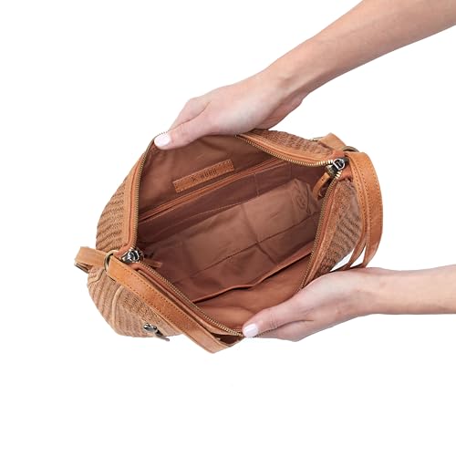 Image of HOBO Merrin Leather Bucket Backpack Convertible to Shoulder Bag for Women