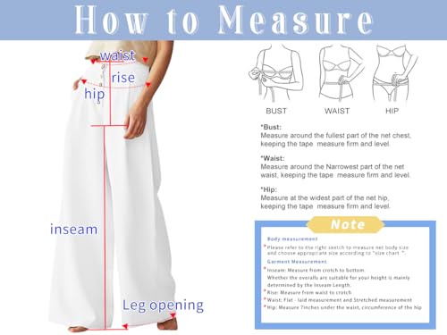 chouyatou Women's Summer High Waisted Cotton Linen Palazzo Wide Leg Casual Pants with Pockets4