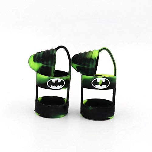 Ruiyitech 2 soportes con anillas y tap�n para dep�sito de vapeador 510 810 RTA RDA, silicona, antideslizante, con boquilla Black Green