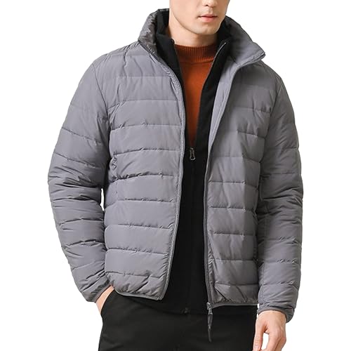 Chaqueta acolchada hombre impermeable que soluciona los cambios de clima y tormentas imprevistas