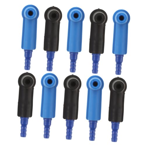ULTECHNOVO 10pcs Brake Fluid Replacement Connector Cars Trucks Efficient Brake Bleeder Adapter with Hose Connector Compatible with Vehicle Models for Automotive Maintenance