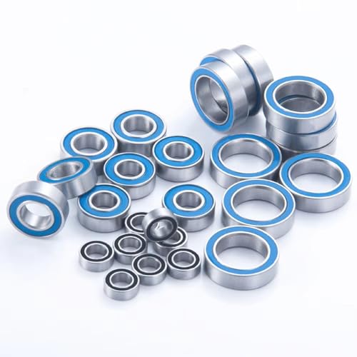 Image of RC Bearing Kit For Tekno EB410.2 ET410. 26PCS Complete Bearings Kit Blue Ball Bearing Upgrade Parts Model Accessory Reapir Replace Assemble