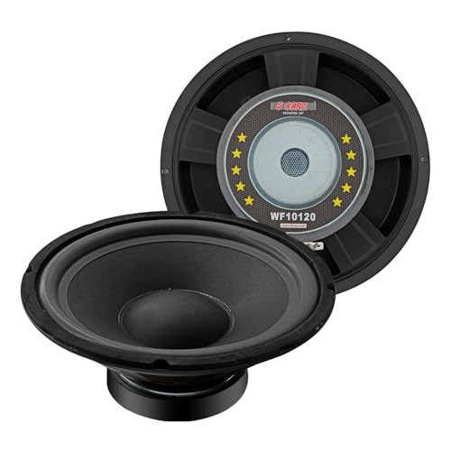 5 CORE 10 Inch Subwoofer 600 Watt PA DJ Sub Woofer Speaker 8 Ohm w Deep Bass 30 Oz Magnet 2' Voice...