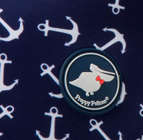 The Preppy Pelican Accessory Bag, Nautical or Coastal Theme Gifts for Women and Kids, Accessory Pouch in Bright Nautical Prints, 10 inches (Anchors Away) - Image 6