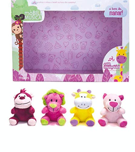 Mobile Musical Pelucia Berço Feminino