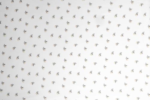 Chicco Bettwäsche-Set aus Bambusfaser, kompatibel mit Next2Me Twins Wiegen, 2 Stück Bettwäsche mit Ecken, Muster mit Blättern und Schnecken