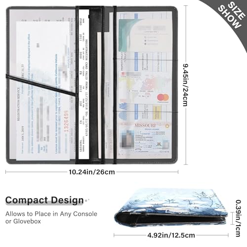 Organizador de Documentos de Cuero Slim miniatura 3