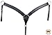 HILASON Western Horse Leather Breast Collar Genuine American Barb Wire Black | for Horses