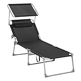 JE GRÖSSER, DESTO BESSER: Sie wollen nicht Monate auf Ihren wohlverdienten Urlaub warten? Holen Sie sich diese Sonnenliege aus atmungsaktivem Gewebe nach Hause und lassen Sie auch dort Urlaubsgefühle entstehen. Stellen Sie die Rückenlehne ein (4-stufig verstellbar), legen Sie Ihren Kopf auf das weiche Kissen und lauschen Sie dem Gezwitscher der Vögel! Diese XXL Liege bietet Ihnen größtmögliche Bewegungsfreiheit